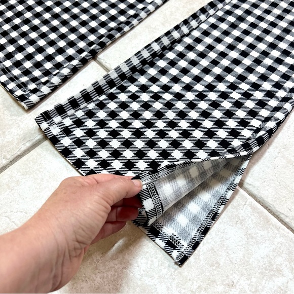 NWOT 2 Pairs SHEIN Black & White Stretchy Pull-On Pants - Picture 9 of 12